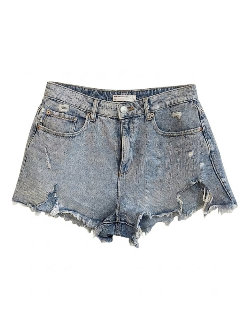 Garage ‘Festival’ Distressed Denim Cutoff Shorts – Size 7/28 2” Inseam GUC